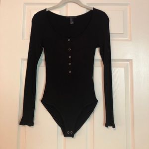 Forever 21 black long sleeve bodysuit!